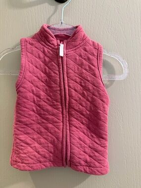 chick pea Pink Quilted Fleece Vest for Kids